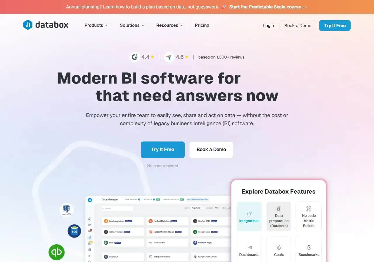 AI analytical comparison between Backona AI and 📊 Databox