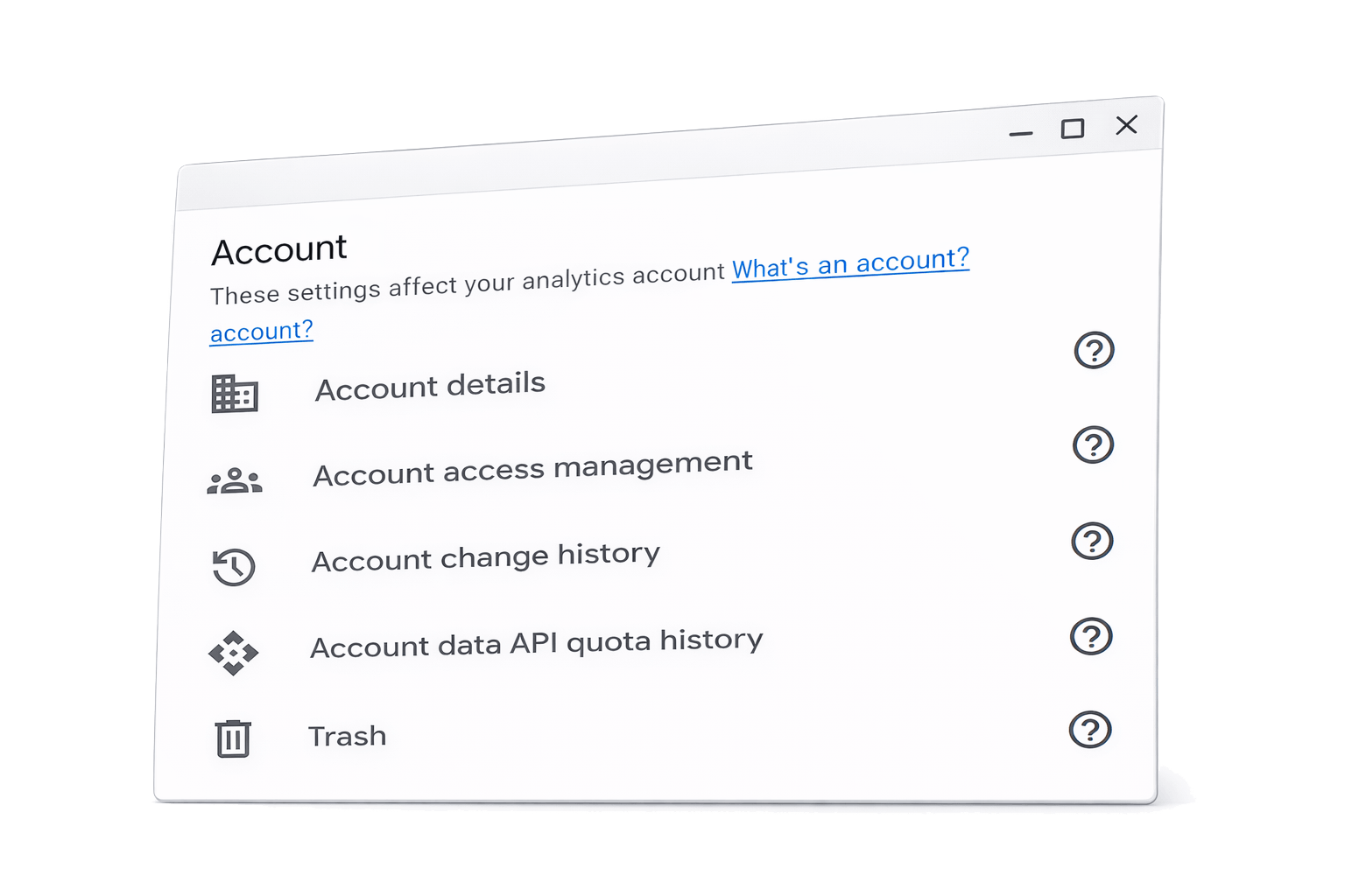 Account access settings illustration